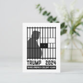 Schließ ihn Trump 2024 zurück und macht Amerika wi Postkarte (Stehend Vorderseite)