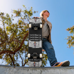 Schließ ihn Trump auf der Skateboard ab