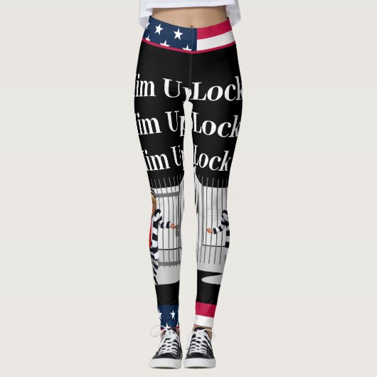 Schließ ihn Trump-Leggings Leggings (Vorderseite)