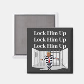 Schließ ihn Trump Magnet (Vorderseite/Rückseite)