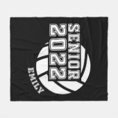 Schließ-Klasse für Senior Volleyball-Team Fleecedecke (Vorderseite (Horizontal))