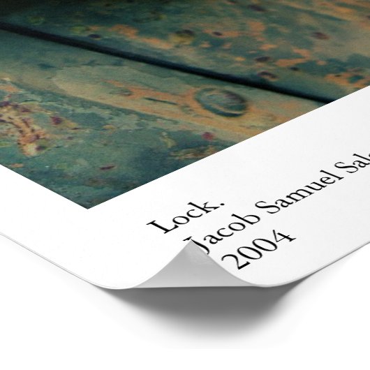 Schließ. Poster (Ecke)