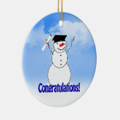 Schließ Snowman mit Diplom Keramikornament (Rechts)