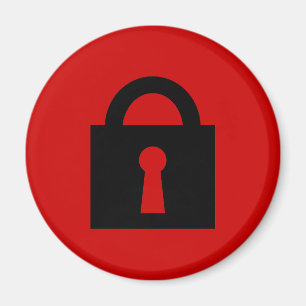 Schließ. Top Secret oder Confidential Icon. Magnet