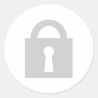 Schließ. Top Secret oder Confidential Icon.