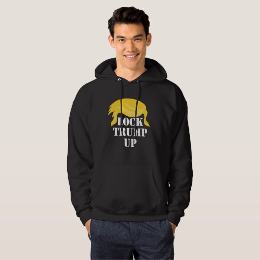 Schließ Trump hoch Hoodie (Vorne ganz)