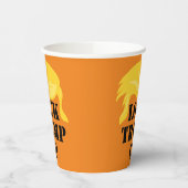 Schließ Trump hoch Pappbecher (Links)