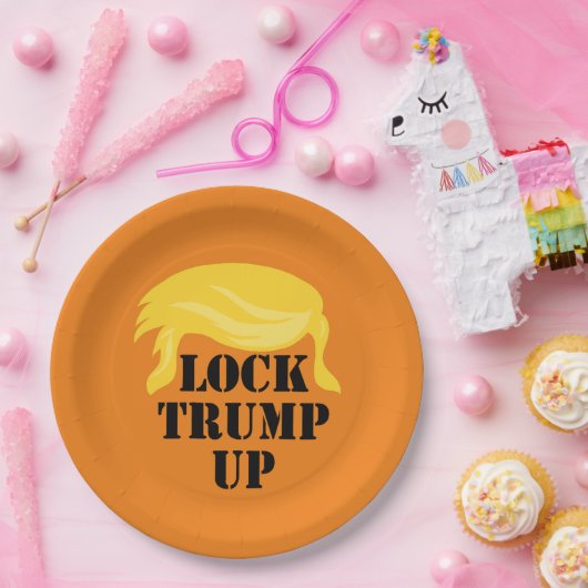 Schließ Trump hoch Pappteller (Party)