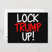 Schließ Trump hoch Postkarte (Vorne/Hinten)