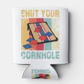 Schließe dein Cornhole Funny-Geschenk Dosenkühler (Rückseite)