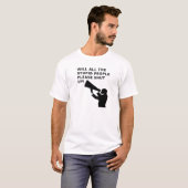 Schließe den Idiots Up Funny T - Shirt (Vorne ganz)