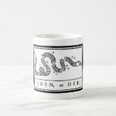 Schließe dich an oder stirb kaffeetasse (Mittel)