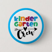 Schließe dich der Crew an! Niedliche, farbenfrohe Button (Vorderseite)
