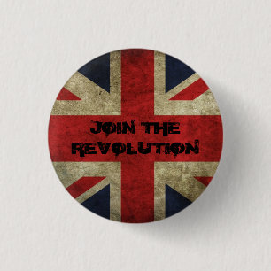 Schließe dich der Revolution an - Altes Union-Flag Button