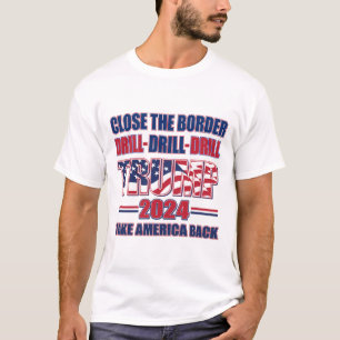 Schließe die Grenzbohrübung Drill T-Shirt