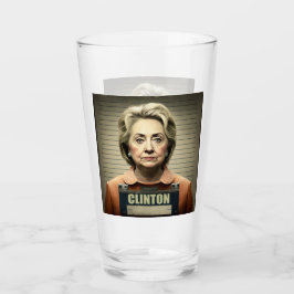 Schließe sie auf! - Hillary Clinton Glass Glas