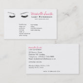 Schließen Augen lange Striche Lasche Verlängerung Visitenkarte (Vorne/Hinten)