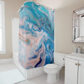 Schließen des abstrakten und gemischten Marmors Duschvorhang (Beispiel)