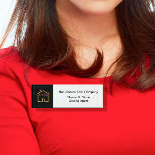 Schließen des Agent Real Anwesen Namenschild