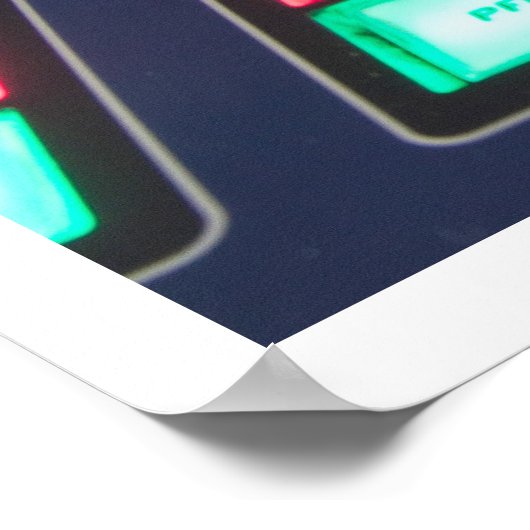 Schließen des Studio-Mischpults Poster (Ecke)