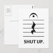 Schließen durch Musikgenuss Postkarte (Vorne/Hinten)