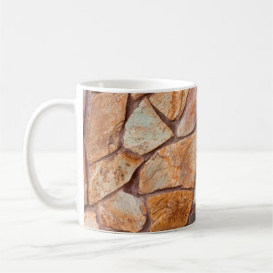 Schließen einer Steinwand als Hintergrundbild,p Kaffeetasse
