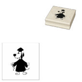Schließen Hundeschlitter Gummistempel (Stempel)
