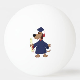 Schließen Hundeschlitter Tischtennisball