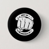 Schließen oder anhalten - Knöchelboxen abschließen Button (Vorderseite)