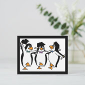 Schließen Pinguine Ankündigungspostkarte (Stehend Vorderseite)