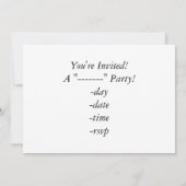 Schließen Pinguine Einladung (Rückseite)