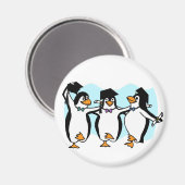 Schließen Pinguine Magnet (Vorderseite/Rückseite)