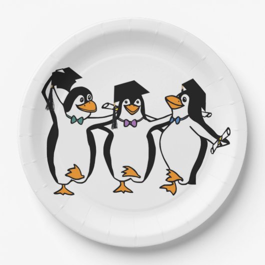 Schließen Pinguine Pappteller (Vorderseite)