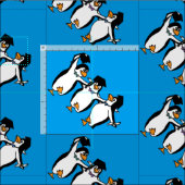 Schließen Pinguine Stoff (Kachel)