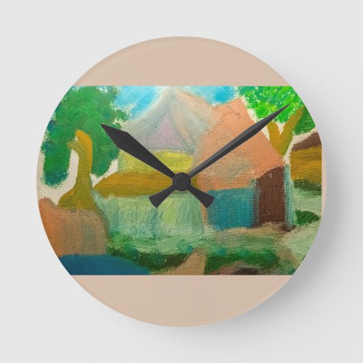 SCHLIESSEN RUNDE WANDUHR (Vorderseite)