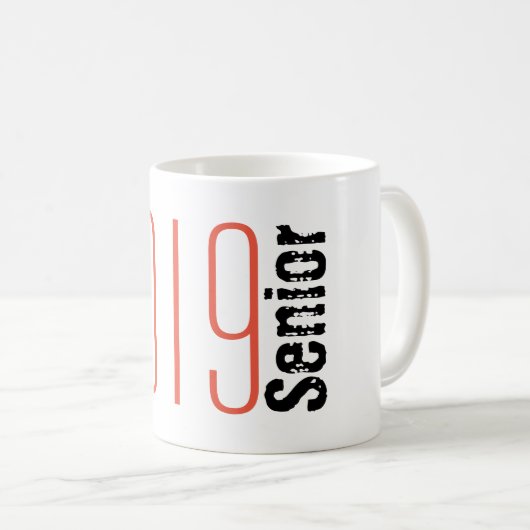 Schließen Senior Coffee Tasse - Klasse 2019 (VorderseiteRechts)