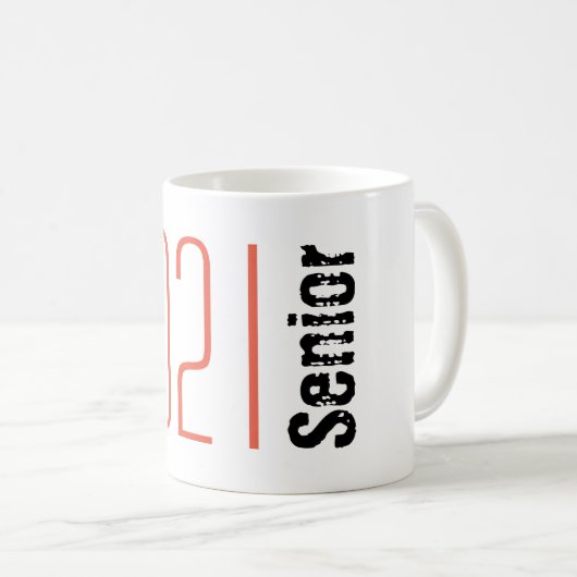 Schließen Senior Coffee Tasse - Klasse 2021 (VorderseiteRechts)