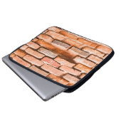 Schließen Sie alte Backsteinwand Hintergrund und T Laptopschutzhülle (Vorne Knopf)