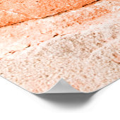 Schließen Sie alte Backsteinwand Hintergrund und T Poster (Ecke)