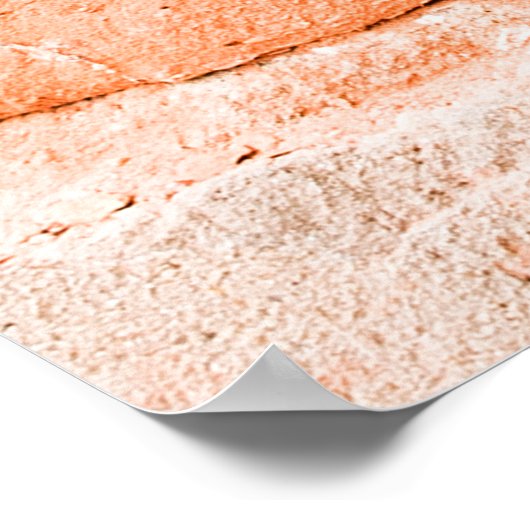 Schließen Sie alte Backsteinwand Hintergrund und T Poster (Ecke)