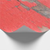 Schließen Sie alte und schälende lackierte Holzpla Geschenkpapier (Ecke)