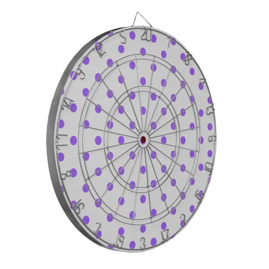 SCHLIESSEN SIE DAS DOT Lila Polka Dot Dart Board Dartscheibe (Vorderseite Links)
