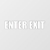 Schließen Sie das Fenster "Business Door Sign" an. Fensteraufkleber (Blatt)