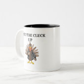 SCHLIESSEN SIE DAS GLUCKERN HERAUF DIE TÜRKEI ZWEIFARBIGE TASSE (Vorderseite Links)