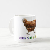 Schließen Sie das Gluckern Kaffeetasse (Vorderseite Links)
