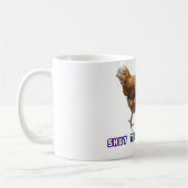 Schließen Sie das Gluckern Kaffeetasse (Links)