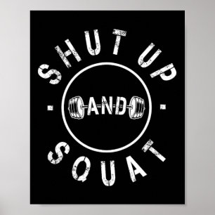 Schließen Sie das Motivierend Workout und besetzen Poster
