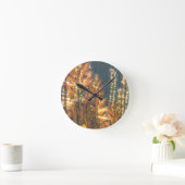 Schließen Sie den Fixierer an. Runde Wanduhr (Zuhause)