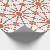 Schließen Sie die Dots Orange an. Geschenkpapier (Ecke)