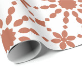 Schließen Sie die Dots Orange an. Geschenkpapier (Rolleneckpunkt)